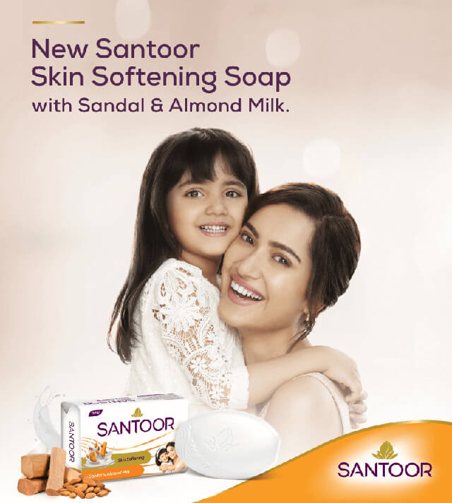 Santoor Almond Milk – Nourishing Soap 