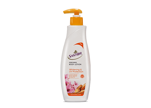 Santoor Whitening & UV Protection Body Lotion 