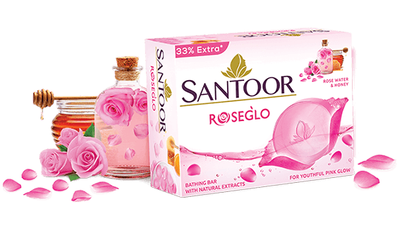 Santoor Roseglo Soap