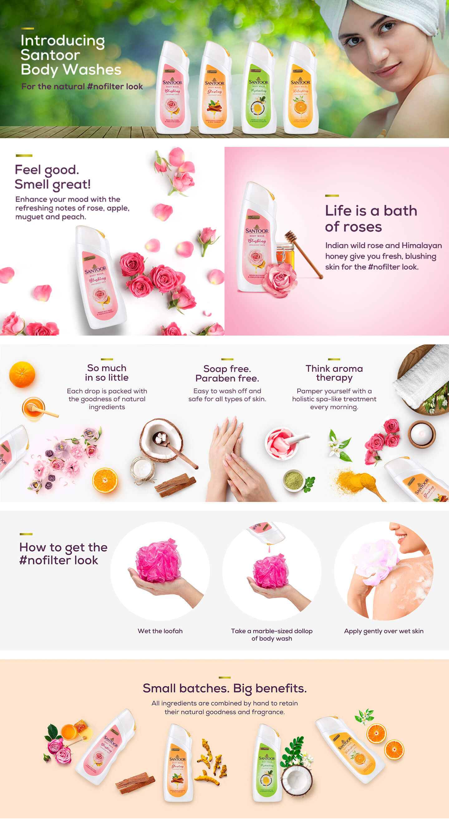 Why Choose Santoor Blushing Body Wash