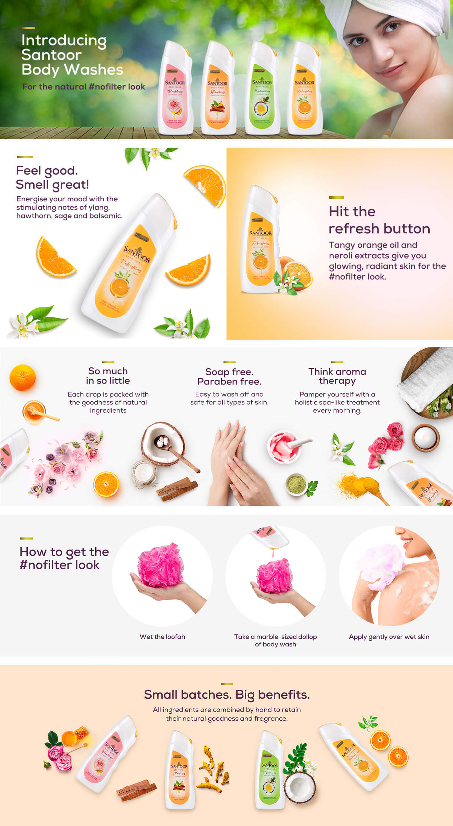 Why Choose Santoor Refreshing Body Wash