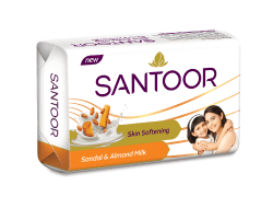 Santoor Sandal and Almond Milk Soap