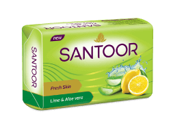 Santoor Lime and Aloe Vera Soap